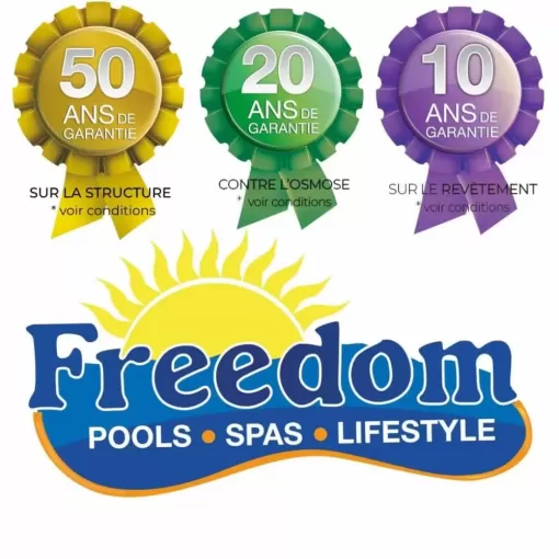 freedom piscine est le n°1 mondial des bassins monocoques en polyester aubagne, Marseille 12ème, Lily Sun Piscine