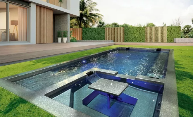 Jacuzzi d'extérieur, Aubagne, Lily Sun Piscine