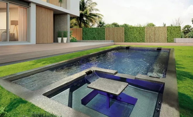 Jacuzzi d'extérieur, Aubagne, Lily Sun Piscine